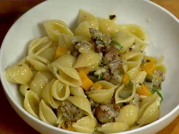 Pasta with Sausage & Butternut Squash