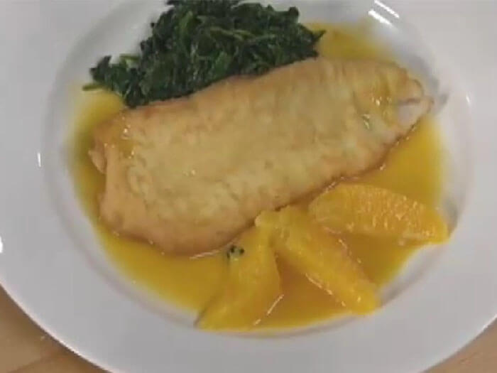 Sole with Orange-Ginger Sauce