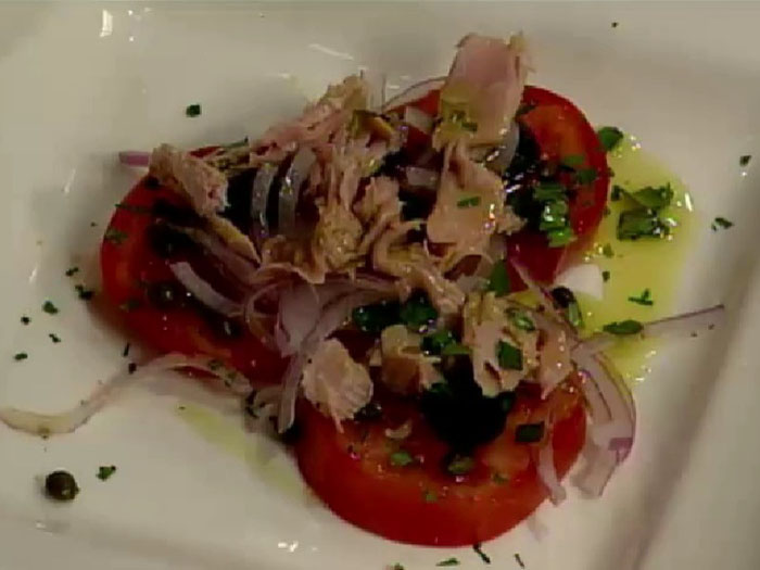 Tuna, Tomato, Olive & Caper Salad