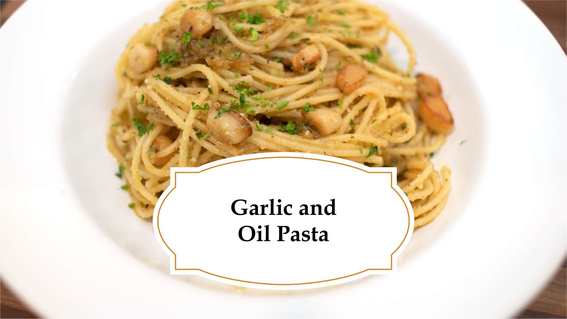Garlic and oil pasta