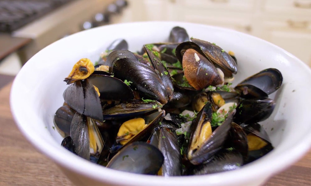 Mussels With Garlic And Ginger